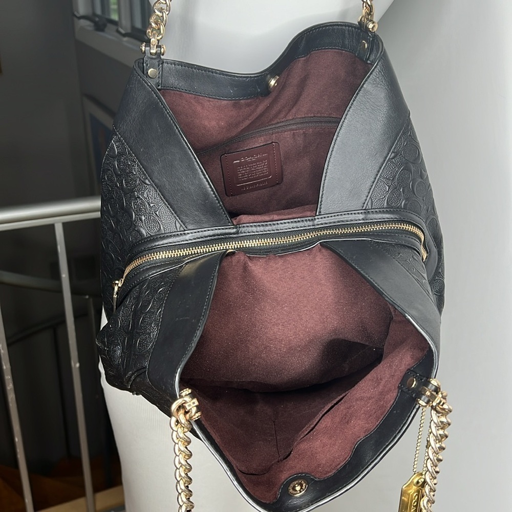 Coach Lexy Chain Shoulder Bag In Signature Leather - Picture 4 of 12